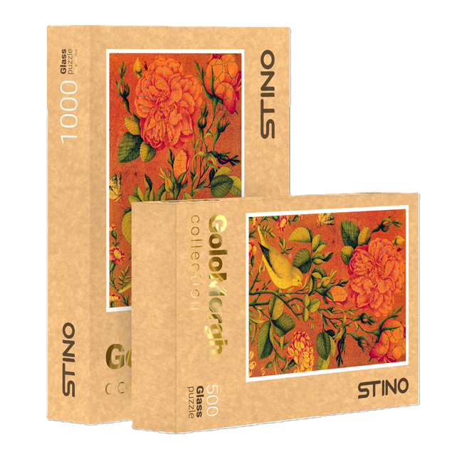 پازل شیشه‌ای گل و مرغ STINO 260pcs 30104